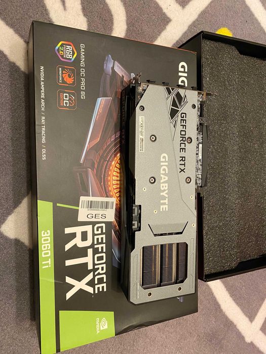 Placa Video Gigabyte RTX 3060 Ti GAMING OC PRO-8GD Rev 3.0