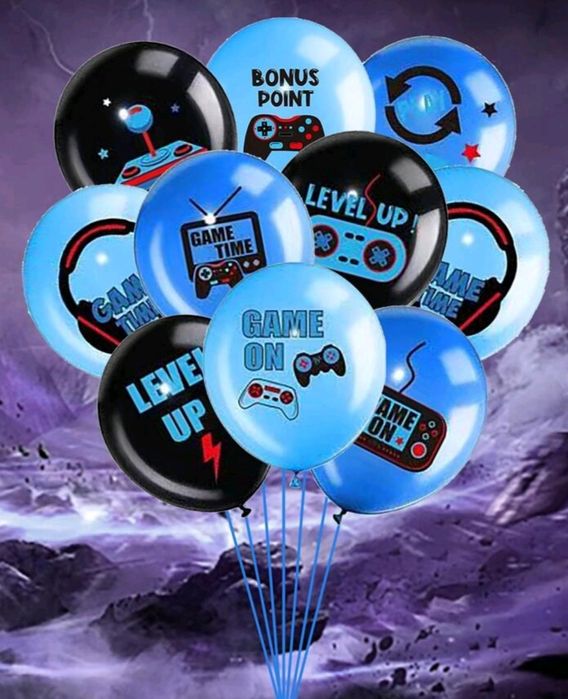 Парти сет балони Minecraft, Roblox, Game on и  Fortnite