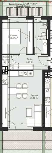 Продава се Двустаен апартамент в София, Малинова долина - 71 кв.м за 1952 €/кв.м - Снимка #4