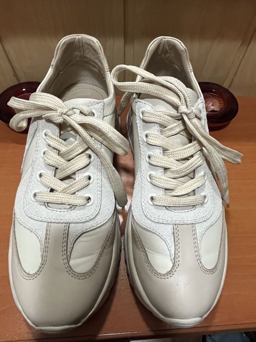 Нови кожени маратонки естествена кожа Mona Lisa