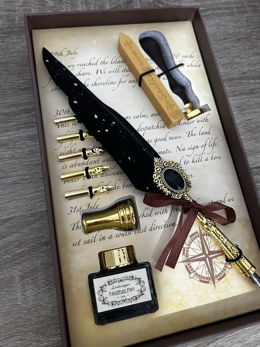 Set de caligrafie negru