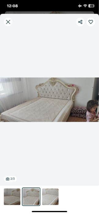 продам кровать с матрасом состояние в норме