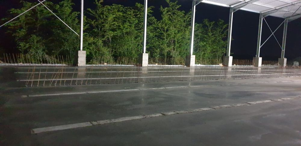 Elicopterizare beton cu Cuart , Șapa din beton industriala, Periat