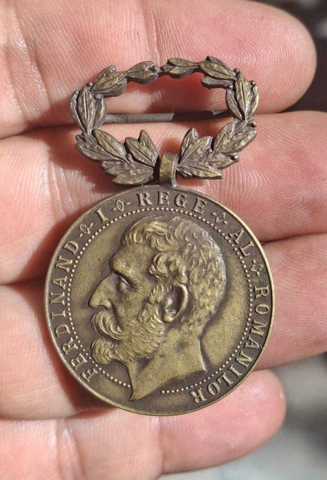 Medalie Regele Ferdinand I Rasplata Muncii pentru Constructiuni Scolare 1923 calasa a III-a