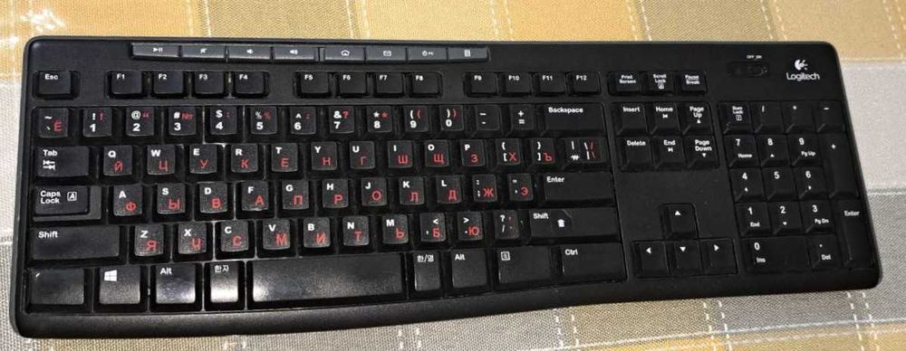 б/у клавиатура Logitech, беспроводные