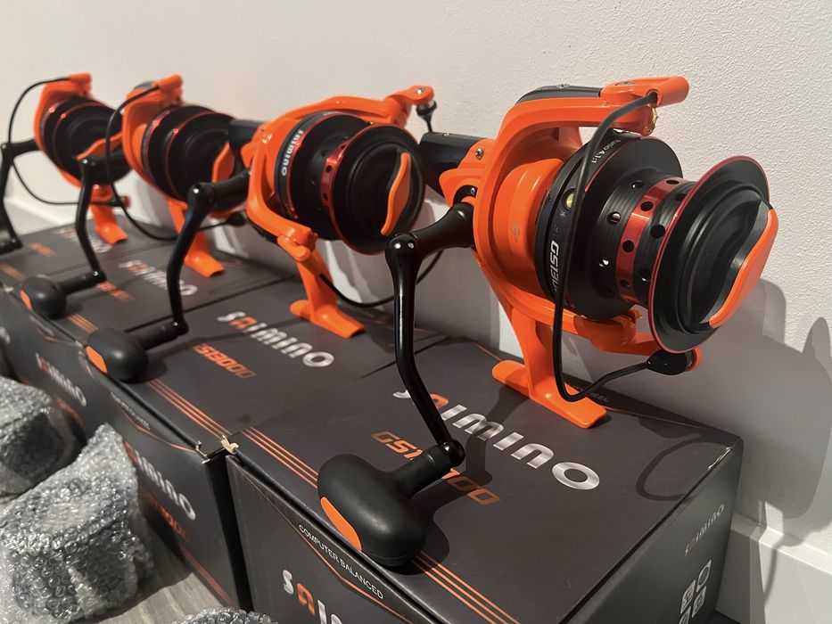 Set 4 Mulinete SAIMINO GS13000 FB 12 + 1 BB Pescuit Crap - Somn