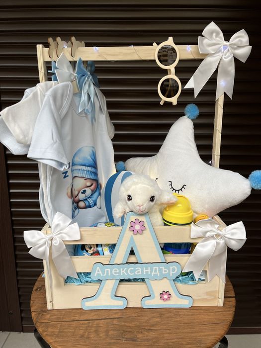 Дървен бебешки щендер