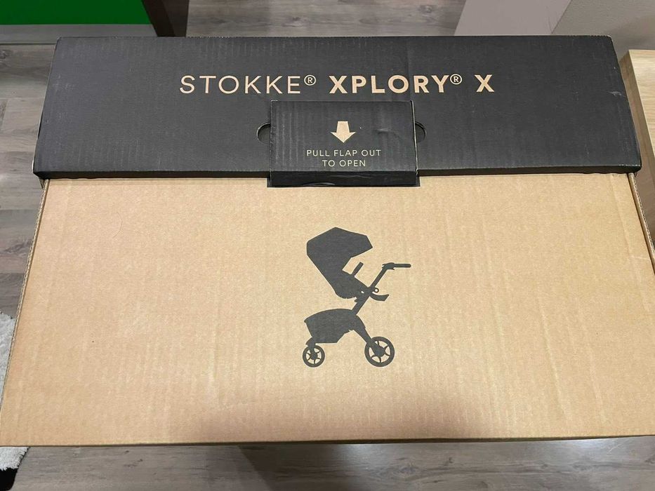 Бебешка количка Stokke Xplory X + кош за новородено.
