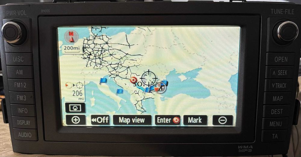 2020 v2 Ново Диск Навигация TOYOTA LEXUS Сърбия Македония Tns600/700