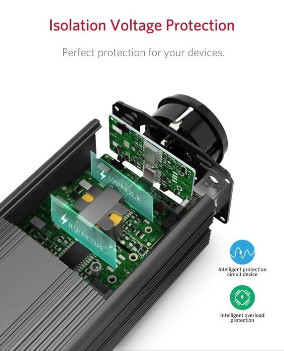 300 W инвертор TÜV 12V към 230V преобразувател на напрежение "Bestek"