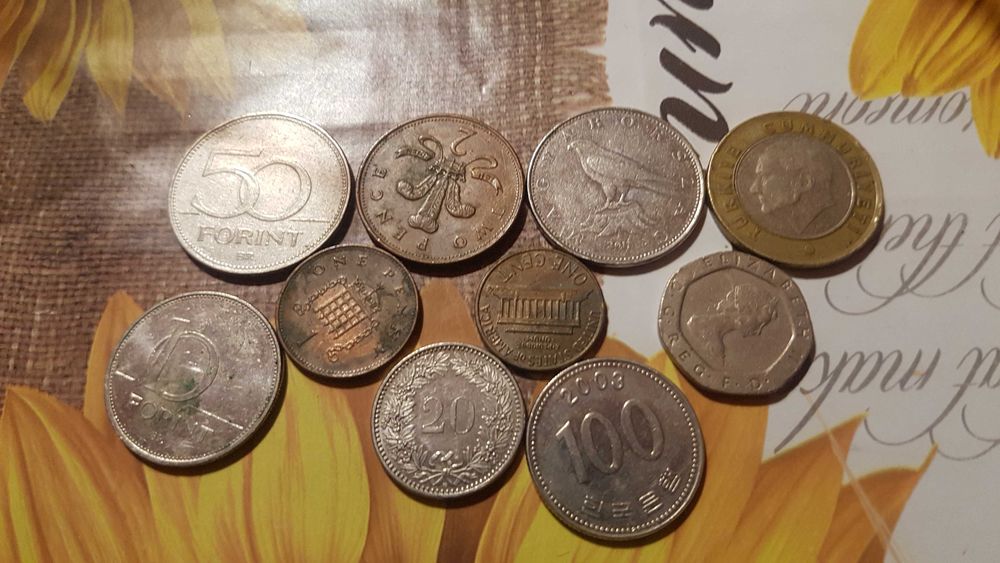 Монети от 60 години до 2010 год от различни държави