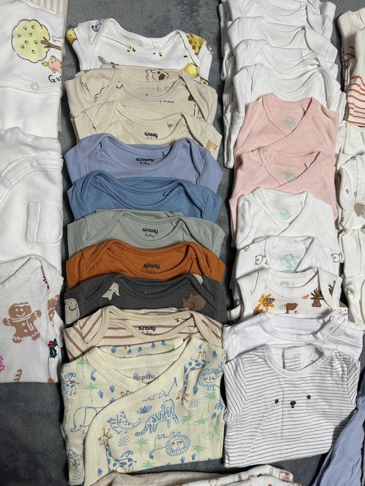 Lot 37 piese bebelusi (0-3 luni) 50-62 cm