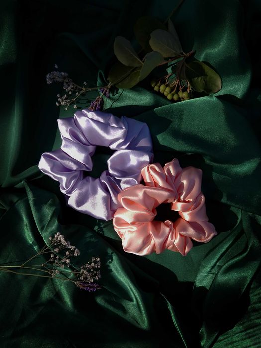 Скрънчи от сатен и органза (различни видове)