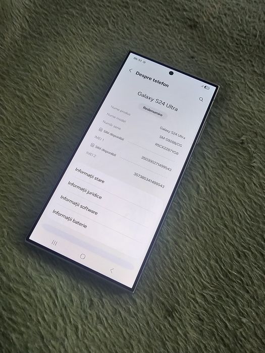 Vând Samsung S24 Ultra/512 Gb !
