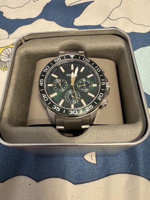 Ceas Fossil Bannon Green Cronograf (impecabil, fara urme de uzura sau zgarieturi)