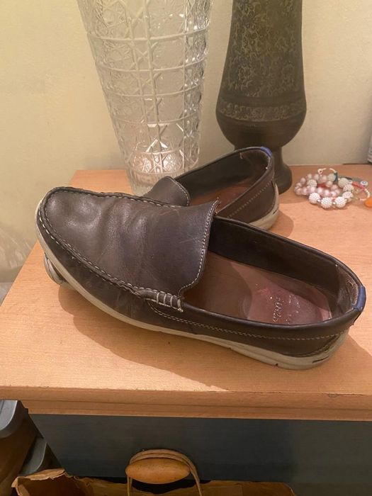Кожаные мокасины. Clark's