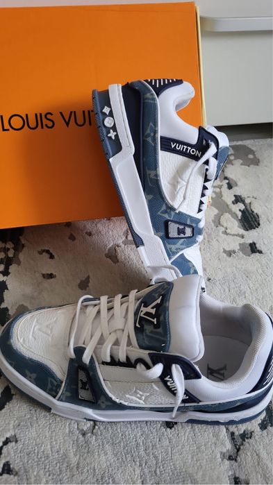 Louis Vuitton LV Trainer Monogram denim blue