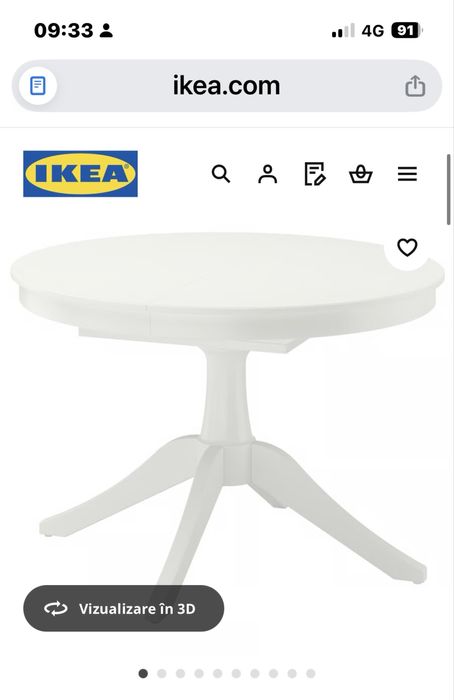 Masa + 4 scaune living IKEA