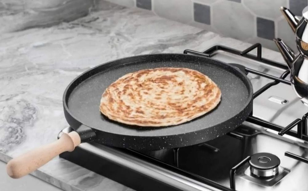 Двустранен грил тиган от гранит за палачинки