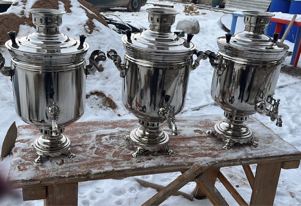 Самовары реставрированные 5 л и 7 литров