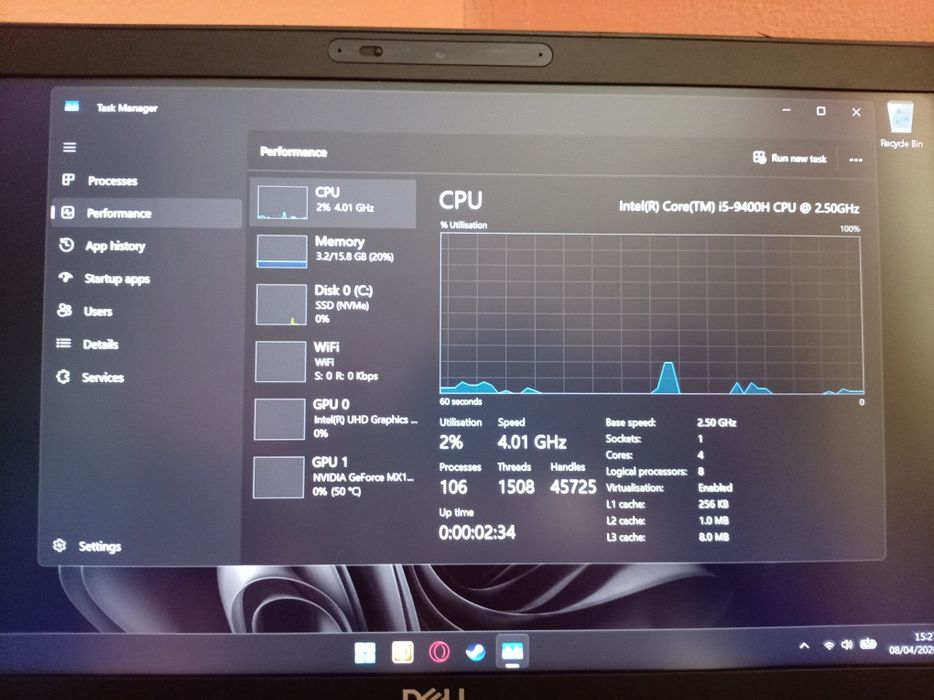 Laptop Dell Gaming i5 / 16GB RAM / SSD + Accesorii / 200 FPS CS:GO