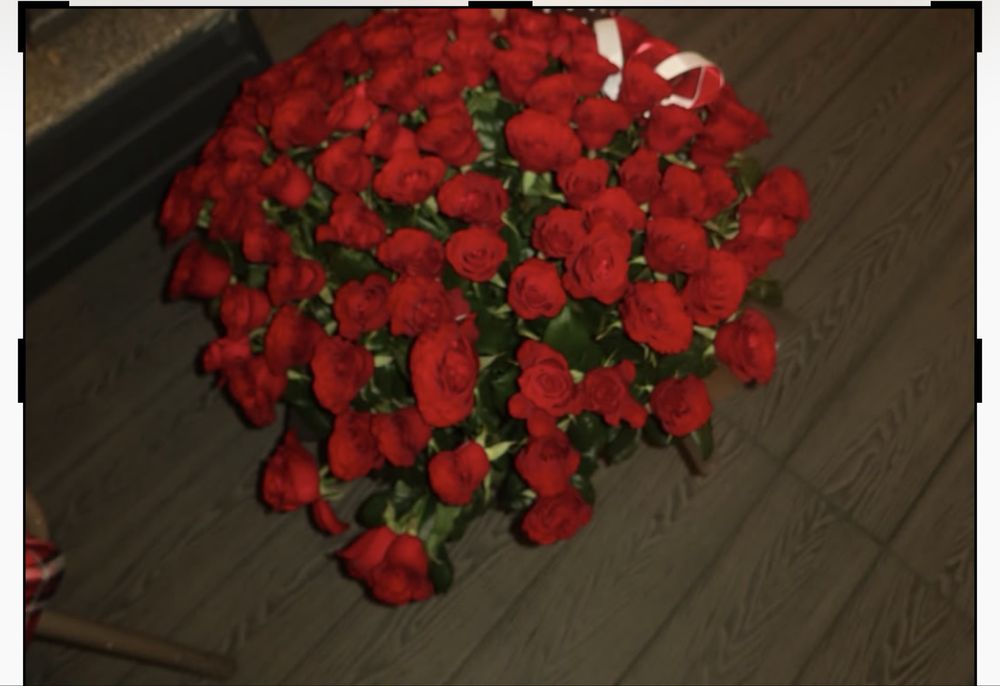 Улкен раушан қызыл букеті