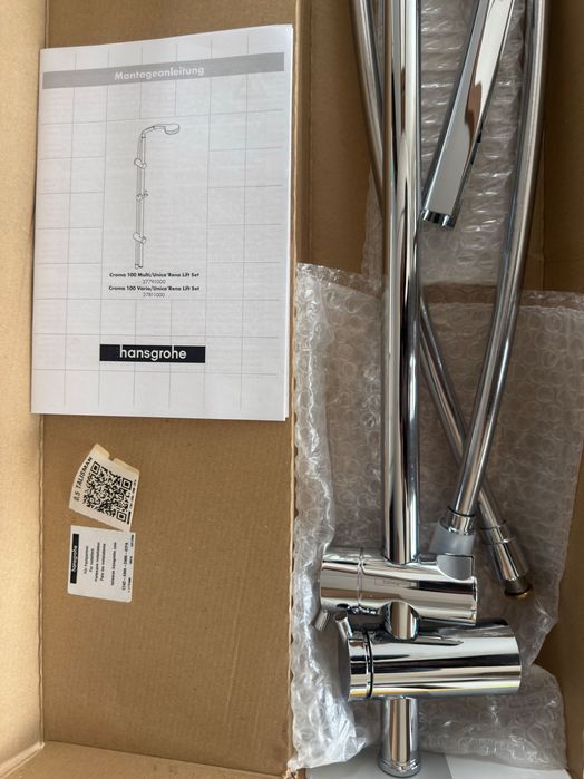 Душевая стойка с лейкой Hansgrohe Unica Reno Lift, новый, оригинал
