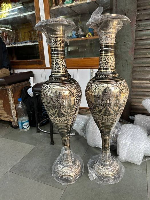 Вазы большие сборно разборные металл Латунь