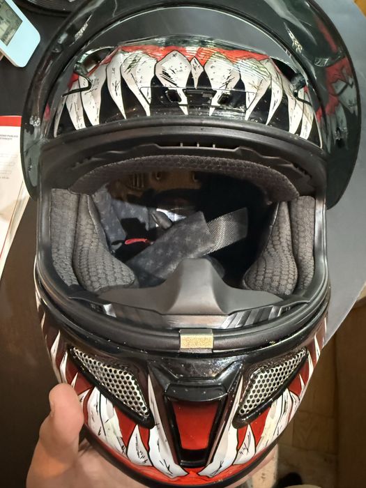 Casca moto HJC RPHA 11 Marvel Venom, marimea M 57-58 cm + 2 viziere