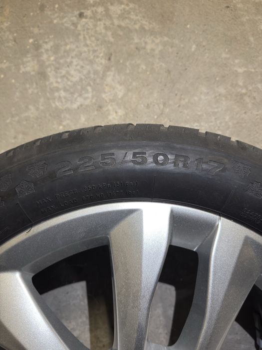 Джанти на mercedes с зимни гуми