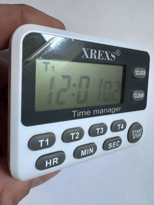 Cronometru / timer pentru 4 lansete / concurs pescuit