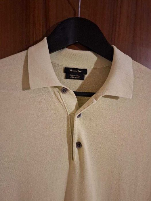 Tricou Massimmo Dutti verde pal M