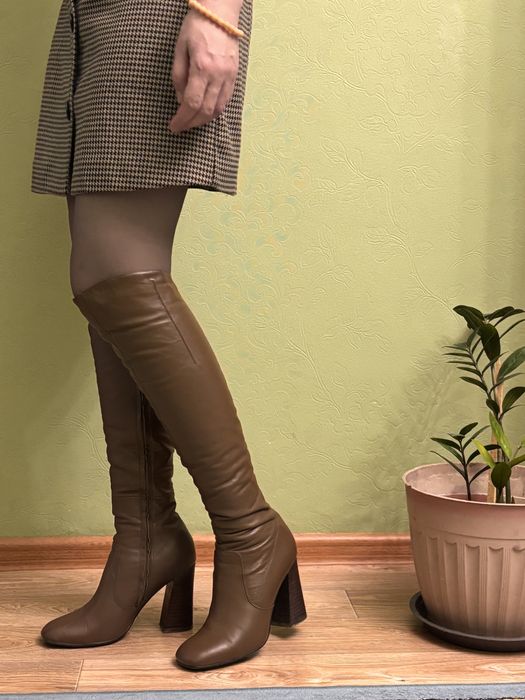Сапоги женские, кожанные …..