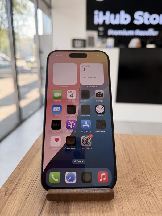 iPhone 16 Pro•128GB/100%Black Айфон 16 Про•128Гб/100%Қара