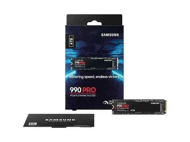 (Новый Oргинал) SSD Samsung 990 Pro 4ТБ, M.2 2280, PCIe 4.0 x4
