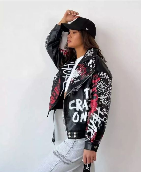 кожаная куртка женская