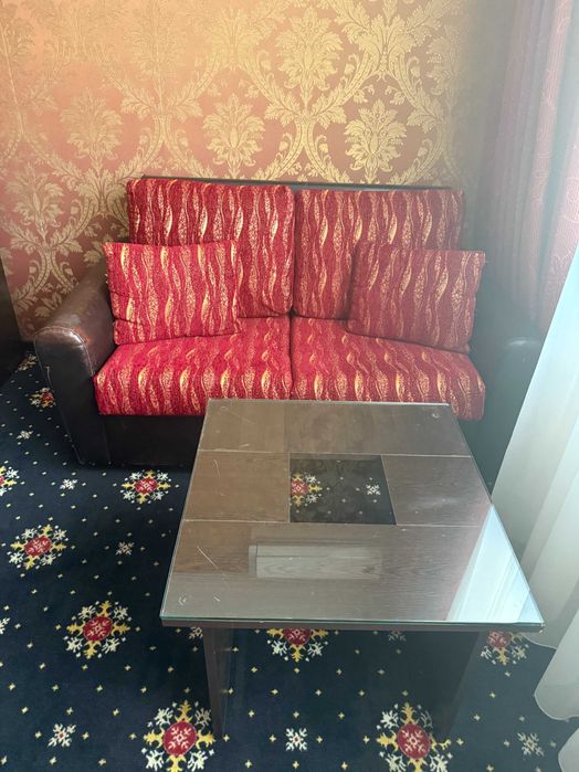 Двоен диван с разтегателен механизъм