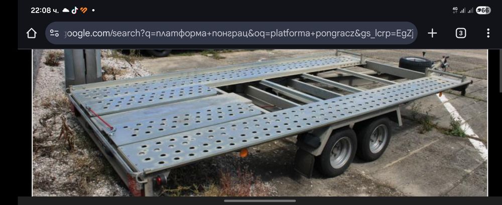 Самосвална Платформа за автомобили Pongratz