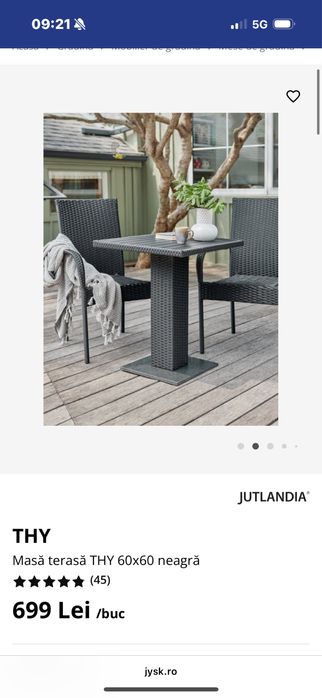 Set masa scaune balcon terasa