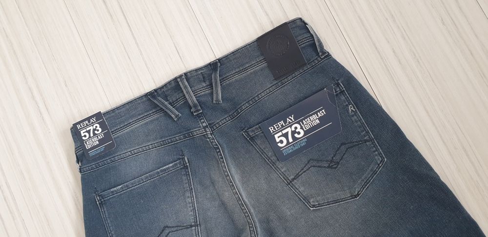 Replay Milano Anbass Stretch Slim Fit 34/34 НОВО! ОРИГИНАЛ Мъжки Дънки