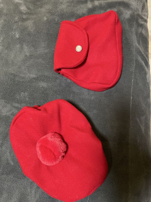 Комплект рокля, сако, чанта и шапка