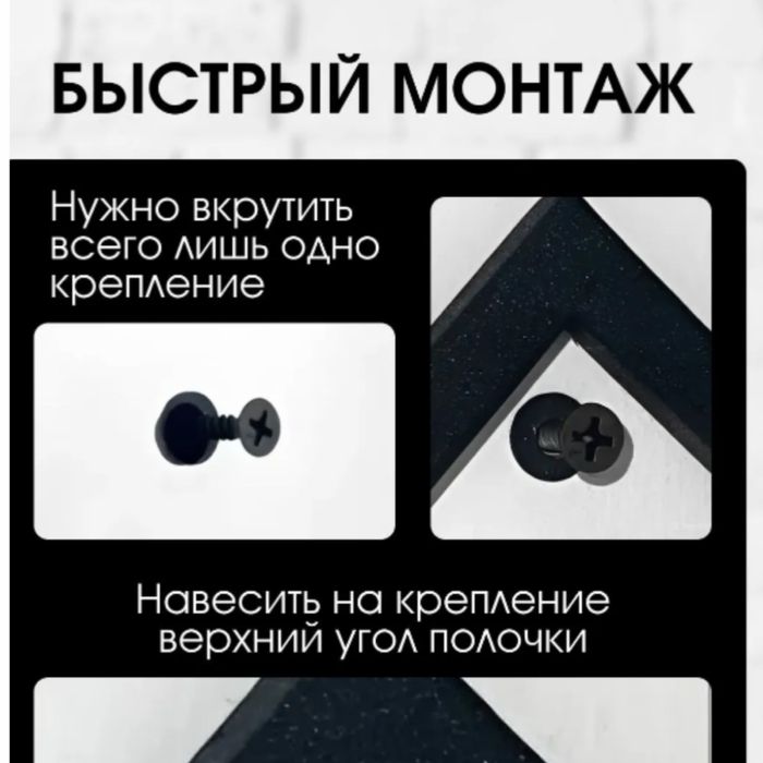 Интерьерная полка в стиле Loft