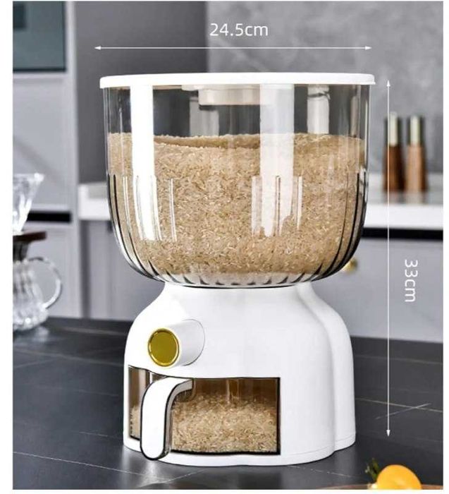 Диспенсер для риса, контейнеры для круп большой емкости