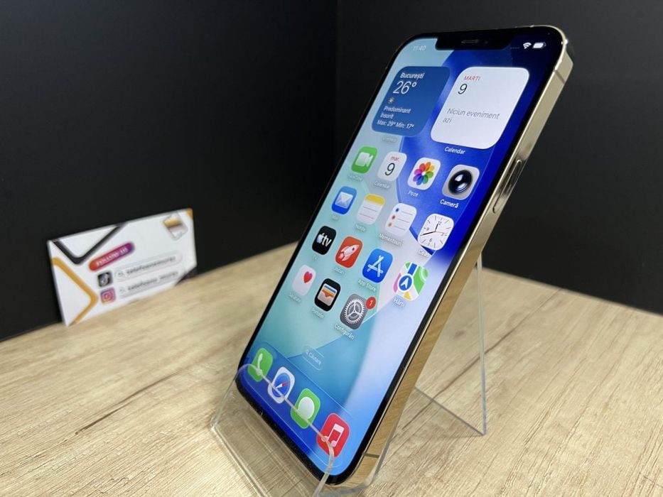 iPhone 12 Pro Max 256Gb Gold Second-Hand 3 ani garanție, Telefoane Mur