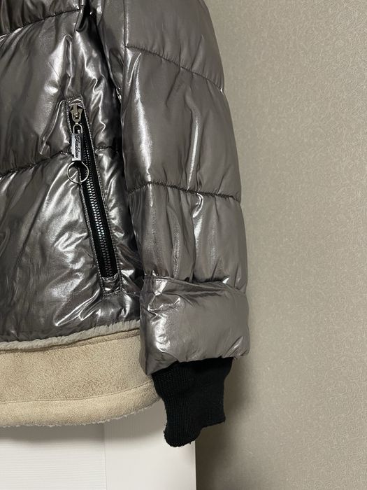 Куртка пуховик комбинированная