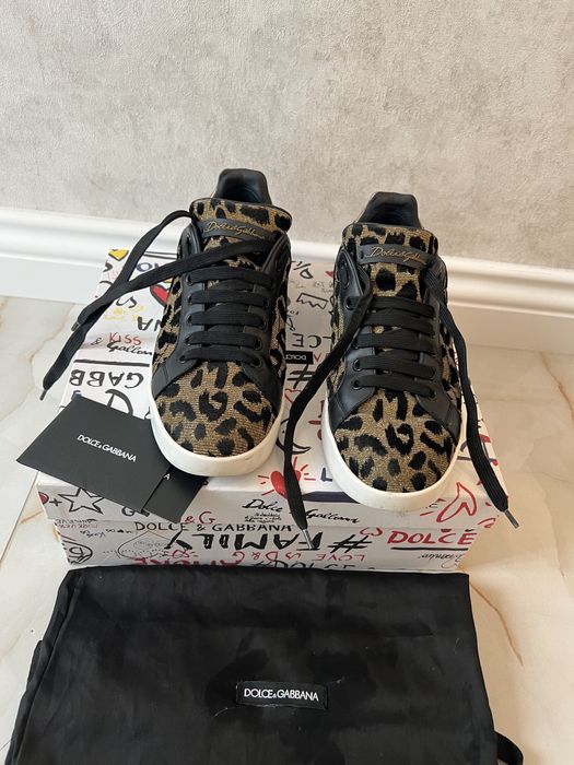 Dolce & Gabbana Leopard-Print Sneakers
