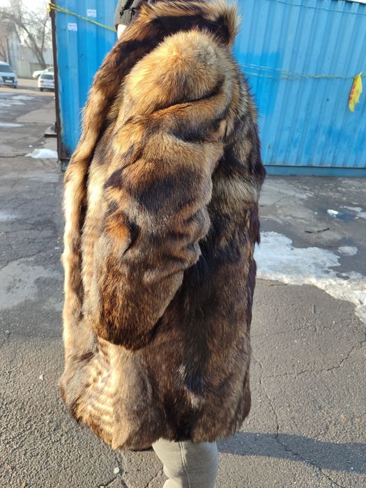 Шуба волчья натуральная