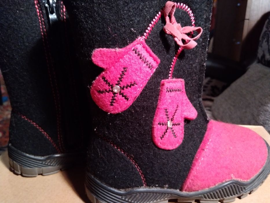 Зимние валенки на девочку