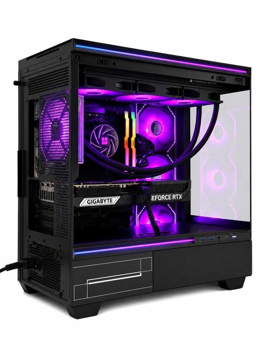Чисто нов! RTX 5080, Ryzen 7 9800X3D, 32 GB RAM Геймърски компютър!
