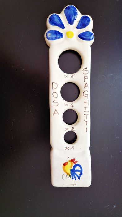 Dozator porții paste (spaghetti) ceramic – Italia, design rustic, NOU